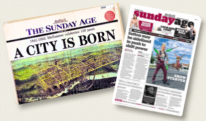 SUNDAY AGE newspaper detail image
